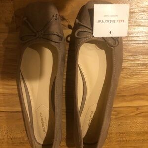 Liz Claiborne Women's Brown Loafers with Bow Detail